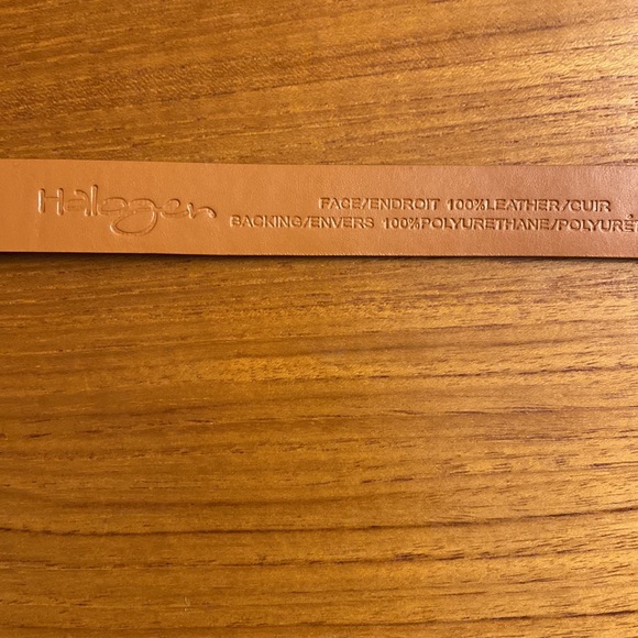 2/$30 Women black leather belt from Nordstrom Halogen, XS - Picture 5 of 8